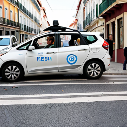 Home 11 **
Prompt: A self-driving car involved in an accident on a Lisbon street. Blurred background. Focus on the car and concerned bystanders. Ethical dilemma, responsibility, technology gone wrong.
**