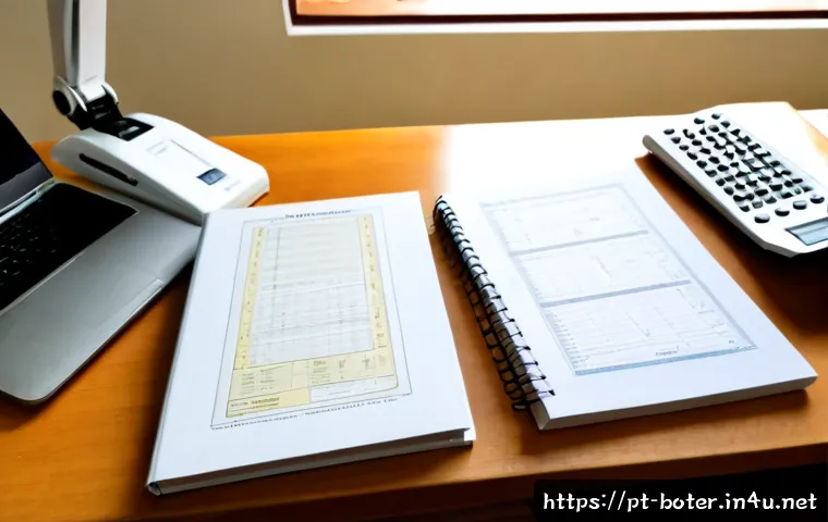 로봇기술사 자격증 추천 교재 - Photorealistic study desk in a Brazilian home office, an adult engineering student comparing two thi...